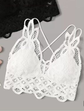 NWT White Lace Bralette